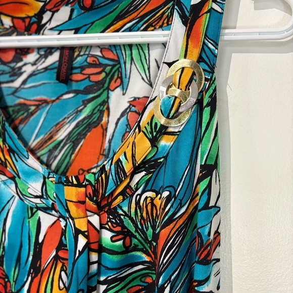 🎉4/30$🎉 Simon Chang Floral Sheer Dress - Size XL - Picture 3 of 5